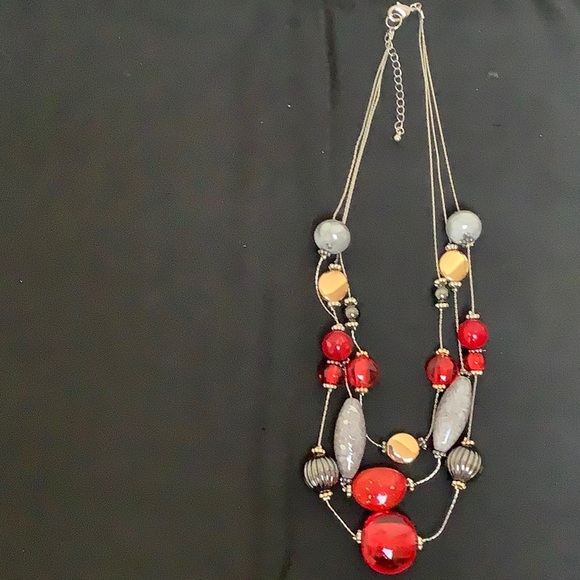 Multi-Strand Beaded Necklace - Picture 2 of 5